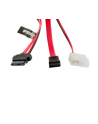 4World HDD Cable| Sata 3 |Slimline SATA-SATA | LP4 adapter | 304,8mm|black - nr 3