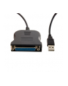 4World Adapter USB [M] > LPT Parallel Port DB25 [F], 1.15m, czarny - nr 3