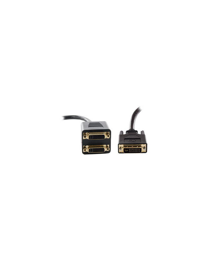 4World Adapter DVI-I - 2xDVI-I M/F męski/żeński główny