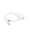 4World Adapter DisplayPort [M] + USB [M] > HDMI [F], 0.5m, biały - nr 2