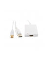 4World Adapter DisplayPort [M] + USB [M] > HDMI [F], 0.5m, biały - nr 3