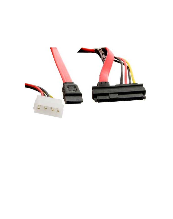 4World HDD Cable| SATA | 457,3mm| power connector LP4| black główny