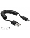 KABEL USB AM-MINI 2.0 SPIRALA 20-60CM DELOCK - nr 4