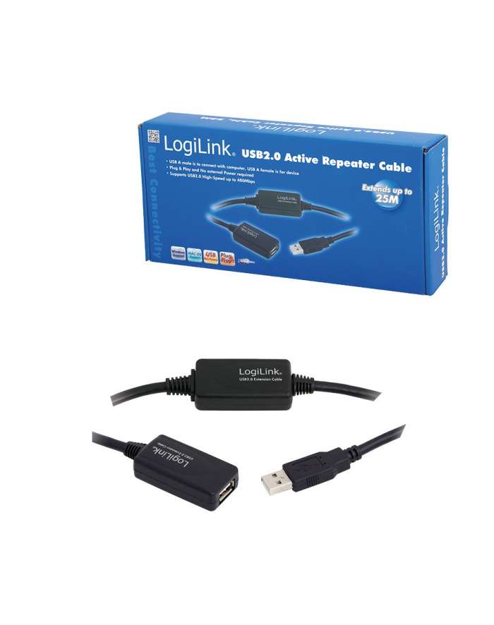 LOGILINK Kabel repeater USB 2.0  25m główny
