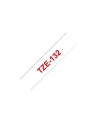 Taśma Brother 12mm RED  ON CLEAR - nr 22