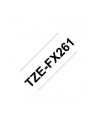 Taśma Brother 36mm BLACK  ON WHITE FLEXIBLE ID - nr 23
