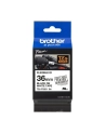 Taśma Brother 36mm BLACK  ON WHITE FLEXIBLE ID - nr 33