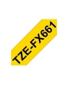 Taśma Brother 36mm BLACK  ON YELLOW FLEXIBLE ID - nr 17