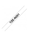 Taśma Brother 3.5mm BLACK  ON WHITE NON LAMINATED - nr 17