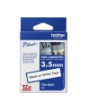 Taśma Brother 3.5mm BLACK  ON WHITE NON LAMINATED - nr 30