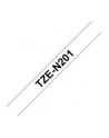 Taśma Brother 3.5mm BLACK  ON WHITE NON LAMINATED - nr 38