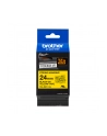 Taśma Brother 24mm BLACK ON YELLOW ADHESIVE TAPE - nr 15