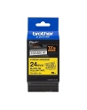 Taśma Brother 24mm BLACK ON YELLOW ADHESIVE TAPE - nr 37