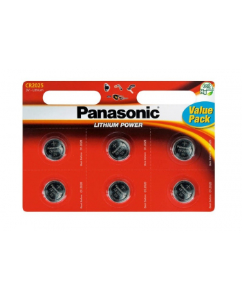 Bateria Panasonic CR2025 | 6 szt. | blister