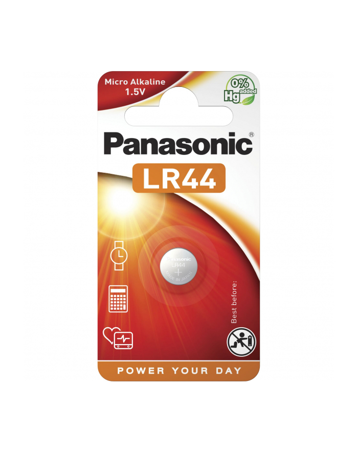 Bateria Panasonic LR44 | 1 szt. | blister główny