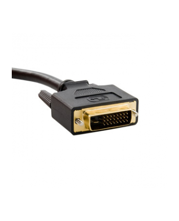 4World Adapter DVI-D [M] (24+1) > HDMI [F] + DVI-D [F] (24+1), czarny
