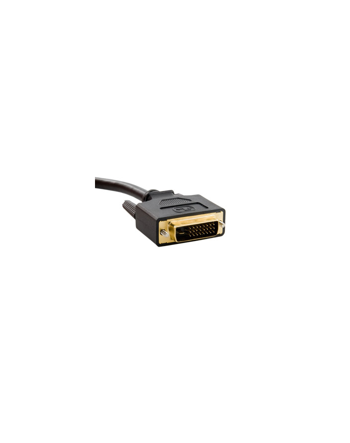 4World Adapter DVI-D [M] (24+1) > HDMI [F] + DVI-D [F] (24+1), czarny główny
