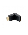 4World Adapter HDMI [M] > HDMI [F], angled 180°, czarny - nr 3