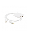 4World Adapter mini DisplayPort [M] + USB [M] > HDMI [F], 0.5m, biały - nr 2