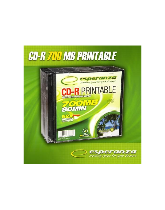 CD-R ESPERANZA 56x 700MB (Slim 10) PRINTABLE FULLFACELE główny