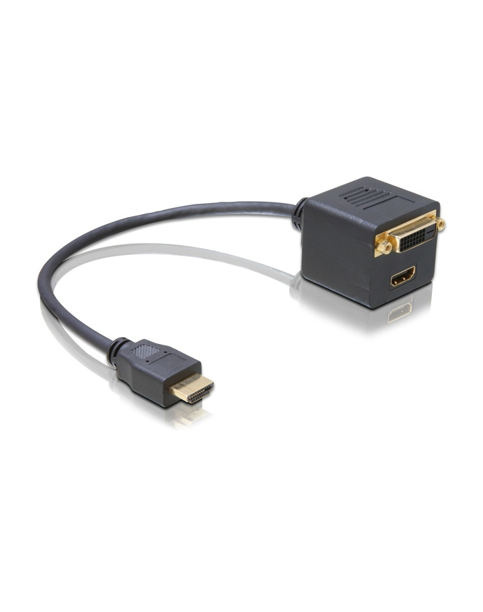 ADAPTER HDMI(M)->HDMI(F)+DVI-D(F)(24+1) DUAL LINK DELOCK główny
