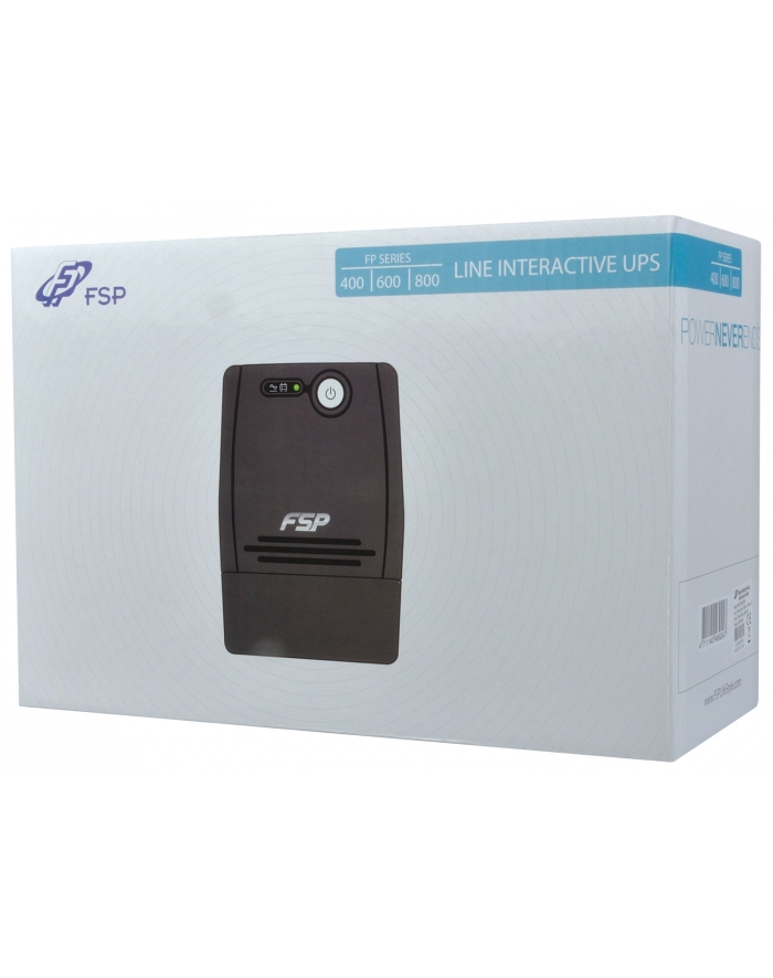 Fortron FSP Line Interactive UPS FP-800/ 800VA, 480W/ AVR/ 2 Schuko Output Sockets główny