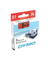 Taśma Dymo D1- 9mm x 7m czarny/czerwony - nr 40