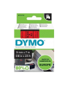 Taśma Dymo D1- 9mm x 7m czarny/czerwony - nr 48