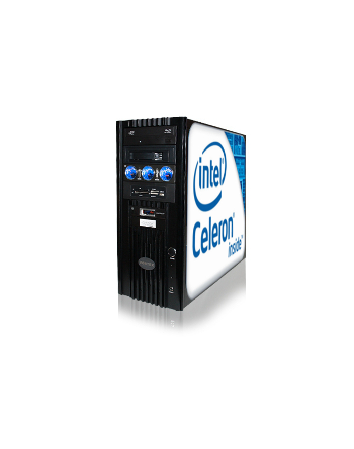 SuperKomputer Tanie Biuro Intel 2,58GHz /4GB/500GB/HDG/Czytnik Kart +Wi-Fi główny