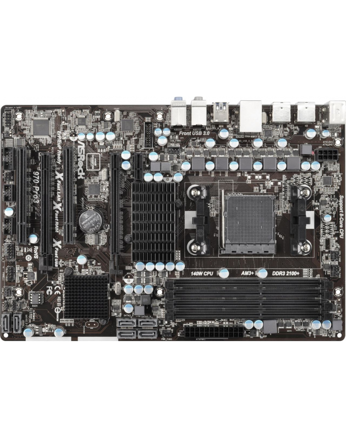 ASROCK 970 Pro3 R2.0 AMD 970 Socket AM3+ (2xPCX/DZW/GLAN/SATA3/USB3/RAID/DDR3/CROSSFIRE) główny