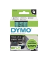 Taśma Dymo D1- 9mm x 7m czarny/zielony - nr 14
