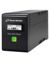Power Walker UPS Line-Interactive 600VA 3x IEC C13, PURE SINE, RJ11/RJ45,USB,LCD - nr 1