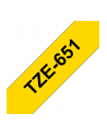 BROTHER TAŚMA LAMINOWANA 24MM/8M CZARNY NA ŻÓŁTYM - nr 43