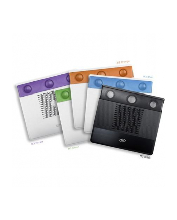 Deepcool notebook cooler M3 up to 15,6'' nb with 2.1-channel speakers, 1x140 mm fan, purple