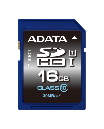 ADATA karta pamięci 16GB SDHC UHS-1 Class 10 (Transfer do 30MB/s) HD PHOTO/VIDEO