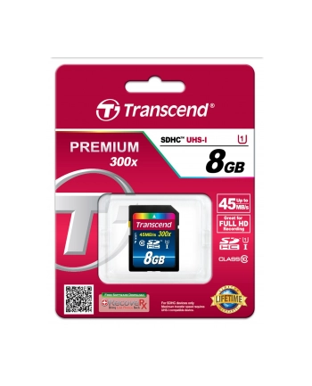 Transcend karta pamięci SDHC 8GB Class 10 UHS-I