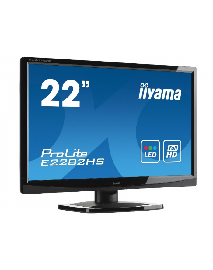 LCD 21,5'' Prolite E2282HS-B1, LED, Full HD, DVI, HDMI, głośniki, czarny główny