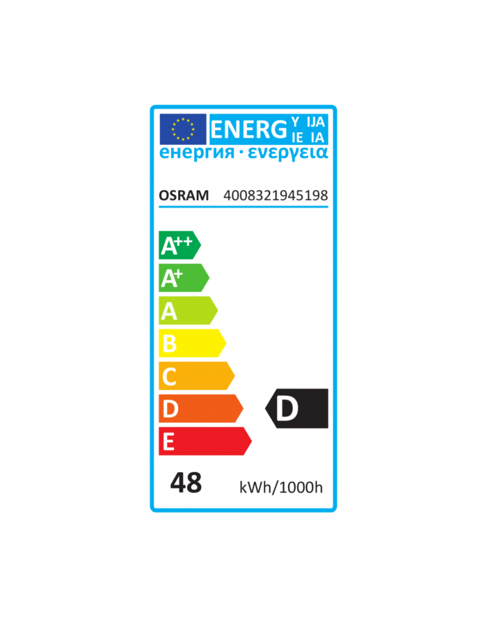 Żarówka HALOPIN ECO/SUPERSTAR 48W 230V G9 30% save, 2000h life,OSRAM, blister główny