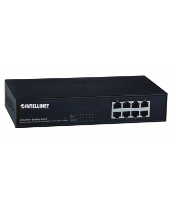 Intellinet switch 8x10/100 Desktop, 8 x PoE 802.3at/af, PoE+/PoE, Endspan