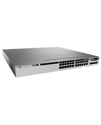 Cisco Catalyst 3850 24 Port 10/100/1000 Data, 350W AC PS, LAN Base
