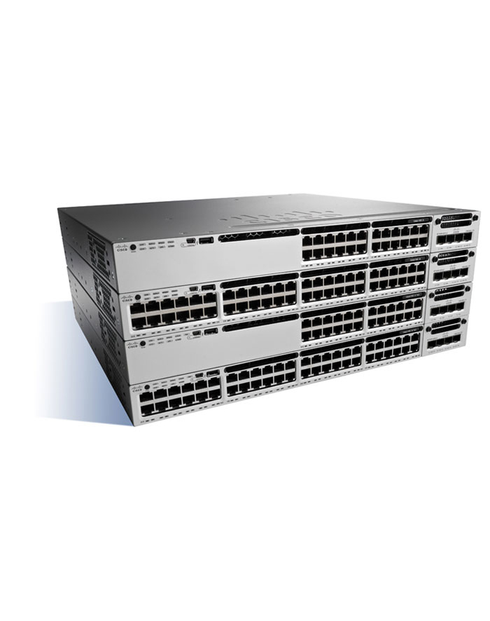 Cisco Catalyst 3850 48 Port 10/100/1000 PoE+, 715W AC PS, IP Services główny