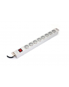 Listwa zasilająca PDU 19'''', 1U, 8 gniazd 2P+Z, 16A, 4000W aluminiowa, wyłącznik, 1,8m - nr 3