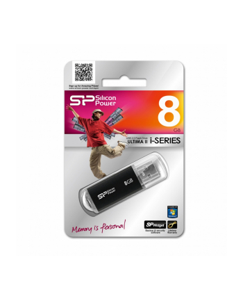 ULTIMA II-I SERIES 8GB USB 2.0 LED/BLACK/ALUMINIUM