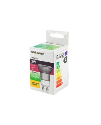 Whitenergy żarówka LED | GU10 | 12 SMD5050 | 2W | 230V| ciepła biała| refl. MR11