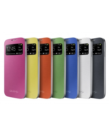 SAMSUNG ETUI FLIP CASE Z OKIENKIEM GALAXY S4 BIAŁE