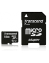 Transcend karta pamięci Micro SDXC 64GB Class 10 UHS-I +adapter SD - nr 1