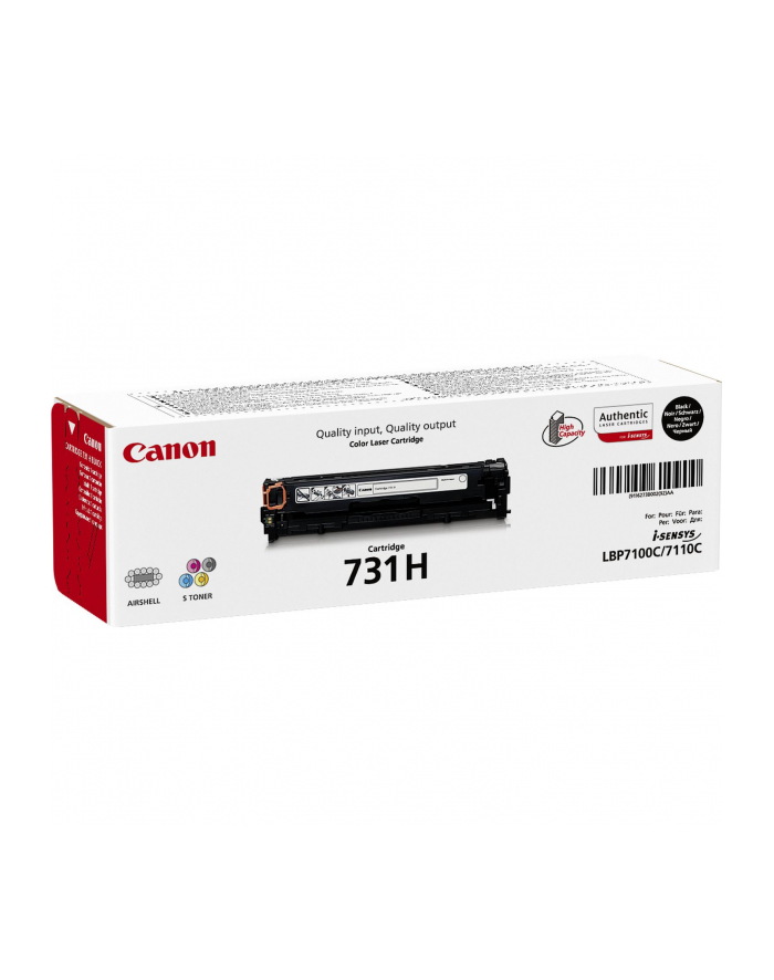 Toner Canon 731H BK | i-SENSYS LBP7100 główny