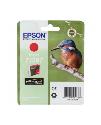 Tusz EPSON T1597 RED   17ml do Stylus Photo R2000