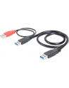 Kabel USB 3.0 AM(M)+Power AM(M)->AM(M) 60cm - nr 12
