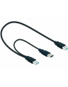 Kabel USB 3.0 AM(M)+Power AM(M)->AM(M) 60cm - nr 17
